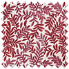Leaf Vine, Rouge - Roman Blind